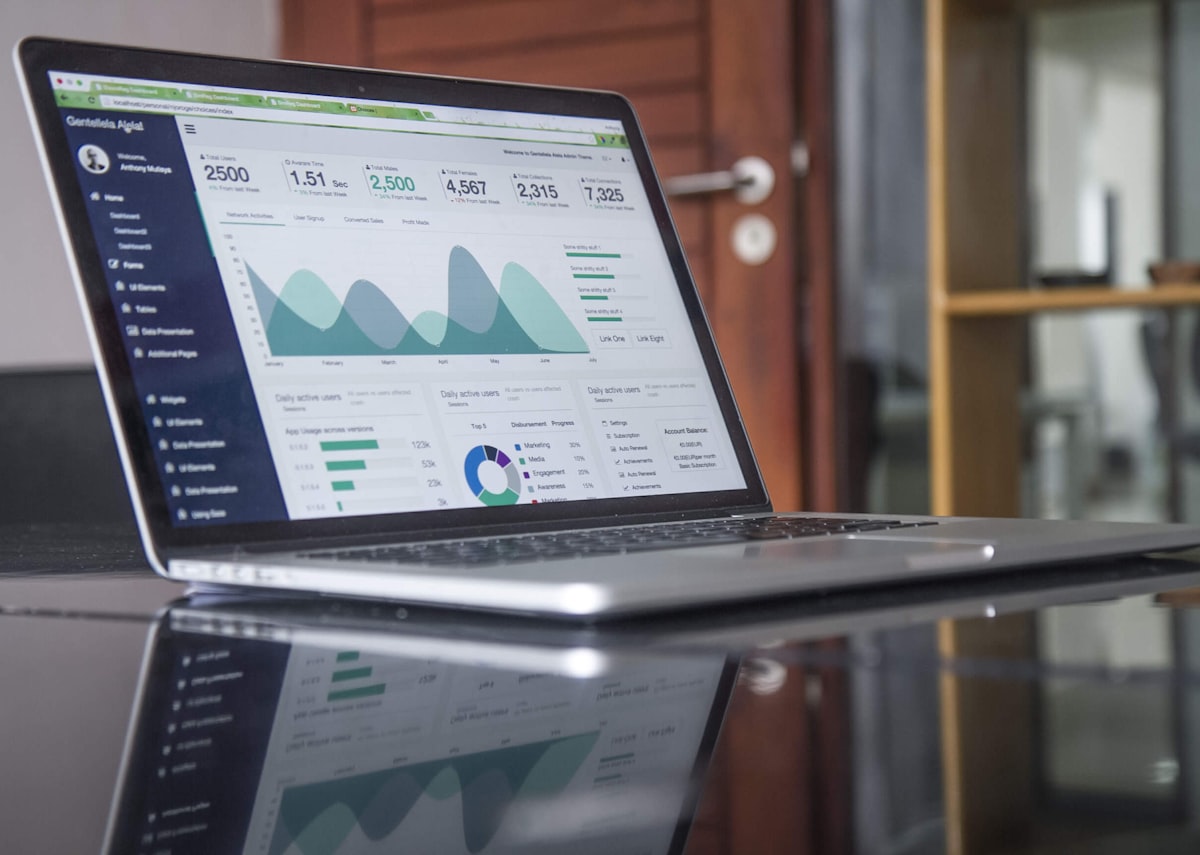 Dashboard showing document generation analytics